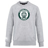 The Woodlands Youth Club Crew Sweatshirt by Canterbury features a "Woodlands Rugby" logo with paw print on the front and an embroidered CCC logo on the ultra-soft left sleeve. Brand: WRS Canterbury.