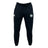 The Woodlands Youth Leisure Sweatpant by EMB Canterbury features a drawstring waist, sustainable fleece material, and two embroidered front logos—one on the left thigh and one on the right.