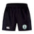Woodlands Youth Advantage Short 2.0 by EMB Canterbury features sustainable fabric, the Canterbury logo on the left leg, and a Woodlands Rugby paw print badge on the right leg.