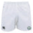 Woodlands Youth Advantage Rugby Shorts by EMB Canterbury feature moisture-wicking fabric, the Canterbury logo on the left leg, and a circular Woodlands Rugby badge on the right.