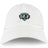 The EMB S&S Activewear Woodlands Youth Wolfpack Adult Low-Profile Cotton Twill Dad Cap features three embroidered wolf heads and the "Woodlands Rugby" logo on the front.