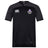 The Capitals Rugby NC Vapodri Evader Jersey by EMB Canterbury is a black short-sleeve jersey with moisture-wicking tech, Canterbury logo on the right chest, and a purple "Capitals" logo on the left.