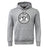 White River Rugby Football Club Club Hoodie by WRS Canterbury—a gray hoodie with a front pocket and "White River Rugby Indianapolis" logo printed in black and white on the chest.
