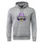 The Capitals Rugby NC Club Hoodie by WRS Canterbury is a gray rugby hoodie with a bold "Capitals Rugby" logo, featuring a purple dome and gold rugby ball on the front.