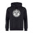 The White River Rugby Football Club Club Hoodie by Canterbury (WRS Canterbury) is a black hoodie inspired by rugby style, with a chest "White River Push, Indianapolis" logo and white stripes on the right sleeve.