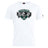 The Woodlands Youth Wolfpack Club Plain Tee by Canterbury from WRS Canterbury is a comfortable white cotton-blend T-shirt featuring the Woodlands Rugby logo with three wolf heads and green chest text—ideal for fans.