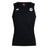 The White River Rugby Football Club Club Dry Singlet by EMB Canterbury is a sleeveless black top with two white chest logos and Vapodri Technology for high-performance athletic use.