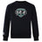 The Woodlands Youth Wolfpack Club Crew Sweatshirt by WRS Canterbury features a black ultra-soft design, embroidered "Woodlands Rugby" with three wolf heads on the chest, and a small Canterbury logo on the sleeve.