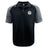 The White River Rugby Football Club Elite Polo by EMB Canterbury features grey sleeves, a circular left chest logo, and a front button placket. Made from lightweight, durable Vapodri fabric for comfort and performance.