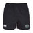 The Woodlands Youth Wolfpack Professional Polyester Rugby Short by Canterbury features the EMB Canterbury logo on the left leg and a Wolfpack team crest on the right leg.
