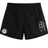 The EMB Canterbury White River Rugby Football Club Tactic Short features two white printed logos on black fabric, making these men's rugby shorts ideal for training.