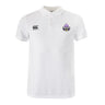 The Capitals Rugby NC Waimak Polo by EMB Canterbury features the classic design with logos on both chests—ideal for any rugby fan.