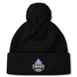 Stay warm with the Capitals Rugby NC Pom Pom Beanie by EMB Canterbury, featuring fleece lining, a pom-pom top, and an embroidered Washington Capitals logo on the front cuff.