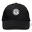 The White River Rugby Football Club Flexfit Drill Cap by EMB Canterbury features a circular "White River Rugby Indianapolis" embroidered logo in white and black on the front center panel.