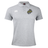 Grey Boston RFC Waimak polo by EMB Canterbury logo and cotton polyester blend fabric, displayed on a plain background.