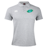 Rugby Oklahoma Waimak Polo by EMB Canterbury with a green circular logo on the left chest and a Canterbury logo on the right chest, displayed on a plain white background.