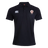 The West Potomac RFC Waimak Polo by EMB Canterbury is a black short-sleeve polo with the CCC logo on the left and an embroidered shield crest on the right chest—ideal for rugby fans.