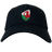 The Wales Shield Flex Drill Cap by EMB Canterbury boasts a striking red dragon emblem on its front.