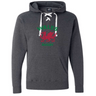 A Nations of Rugby Wales Rugby Hockey Hoodie with the brand name WRS Alpha Broder, with the words Wales Rugby Union on it.