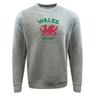 This Nations of Rugby Wales Rugby fleece crewneck sweatshirt by WRS Augusta is perfect for rugby enthusiasts.