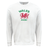A white Nations of Rugby Wales Rugby Fleece Crewneck Sweatshirt, perfect for rugby enthusiasts, by WRS Augusta.