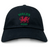 The EMB S&S Activewear Nations of Rugby Wales Dad Cap is a black cap with "WALES RUGBY" and a bold red Welsh dragon emblem on the front—perfect for rugby fans.