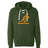 A green Wallabies Hockey Hoodie with a logo of the Wallabies rugby team, manufactured by WRS Alpha Broder.