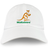 The Wallabies Cotton Twill Dad Cap by EMB S&S Activewear features a gold kangaroo logo and “Wallabies” in green on the front—perfect for Australia rugby fans.