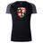 Black and grey Rye High School Rugby Women's Elite Training Tee by WRS Canterbury with team emblem on the front, made from recycled polyester jacquard fabric.