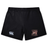 Women's EMB Canterbury rugby shorts with embroidered logos on each thigh, displayed on a white background.