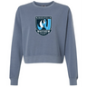 The EMB S&S Activewear Minneapolis Mayhem Rugby Women’s Garment-Dyed Mid-Length Crewneck Sweatshirt is made from heavyweight fleece for lasting comfort and warmth, and features a stylized flame logo on the front.