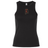 Aging Alabama Rugby Players Women’s Baby Rib Tank in black featuring an embroidered Alabama state outline with a figure holding a hockey stick and the text “MHS.”.