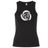 The Missoula All-Maggots Women’s Baby Rib Tank by EMB S&S Activewear features a black sleeveless, stretch-fit design with a white spiral seashell graphic centered on the chest, blending classic style and comfort in a flattering women’s baby rib tank.