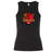 Black sleeveless stretch-fit baby rib tank top from EMB S&S Activewear, featuring a red and yellow Godzilla-themed rugby football club logo with the text “Godzilla Rugby Football Club.” Enjoy classic style with added comfort for any fan.