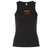 The Potomac Exiles Rugby Club Women’s Baby Rib Tank by EMB S&S Activewear is a black sleeveless, stretch-fit top featuring “Potomac Exiles Rugby” in red and yellow lettering on the chest, offering a timeless look with contemporary comfort.