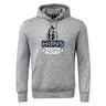 The Austin Huns Youth Rugby Club Hoodie by WRS Canterbury features "Huns Youth Rugby" and a wolf logo on the front, with a hood, drawstrings, and a front pocket for comfort and style.