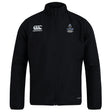 The Austin Huns Youth Rugby Club Track Jacket by Canterbury is a black zip-up from EMB Canterbury, featuring the Canterbury and Huns Youth Rugby logos on the chest. Lightweight and comfy, it's ideal for on or off the field.