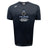 Stay cool on the field with the Austin Huns Youth Rugby Tempo Vapodri T-Shirt by WRS Canterbury—a black short-sleeve tee featuring a Viking head and "Huns Youth Rugby" graphic, made with moisture-wicking fabric for peak performance.