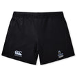 The Austin Huns Youth Rugby Women's Yokohama Short by EMB Canterbury features the Canterbury logo on the left and "Huns Youth Rugby" on the right, shown against a white background.