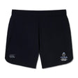 The Austin Huns Youth Rugby Women’s Elite Woven Short by EMB Canterbury features the Canterbury logo, Huns logo, and zippered pockets—perfect women’s gym shorts for comfort and style.