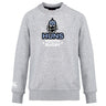 The Austin Huns Youth Rugby Club Crew Sweatshirt by WRS Canterbury features a stylized Viking logo and "Huns Youth Rugby" on the front, plus an embroidered CCC logo on the sleeve for ultra-soft comfort and team pride.