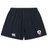 Navy blue West Potomac RFC Yokohama Shorts by EMB Canterbury with an elastic waistband, white Canterbury logo on the left leg, and a shield crest on the right—perfect for any fan of classic Canterbury rugby shorts.