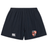 Navy blue Rye High School Rugby Yokohama shorts by EMB Canterbury with logo and "live rugby" emblem.