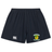 Navy blue EMB Canterbury rugby shorts with a Blackthorn RFC Yokohama Short emblem on the left leg and the EMB Canterbury logo on the right, crafted from durable fabric.