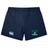 Navy blue Twin Island Rugby Women's Yokohama Short by EMB Canterbury with logo on left thigh and a "palm island resort" emblem on the right.