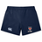 Navy blue EMB Canterbury Dwight Rugby Women's Yokohama Short with EMB Canterbury logo on the left and Dwight rugby emblem on the right, displayed on a white background.