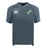 Zionsville Rugby Club Vapodri Evader Jersey by EMB Canterbury—grey short-sleeve shirt with moisture-wicking fabric, Canterbury logo on right chest, and green and white club crest on left chest.