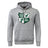 The Zionsville Rugby Club Club Hoodie by WRS Canterbury is a gray hoodie with a front pocket and green-and-white crest with "EST. 2003" on the chest—a comfortable, go-to sweatshirt for fans.