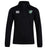 The Zionsville Rugby Club 1/4 Zip Mid Layer Training Top by EMB Canterbury is black with a white Canterbury logo on the right chest and a green and white CCC Club crest on the left chest.