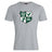 The Zionsville Rugby Club Club Plain Tee by WRS Canterbury is a gray cotton blend shirt with a green and white club crest—featuring an eagle, player, and “EST. 2003”—printed on the chest.